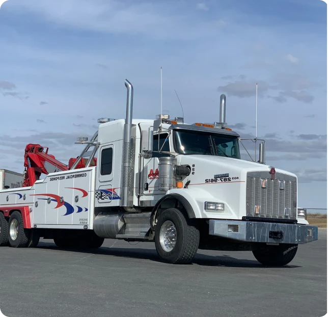 AAA Towing heavy-duty wrecker truck in Calgary